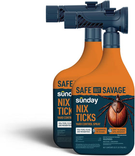 Sunday Nix Ticks bottle front ready-to-use cedar oil pest control for yards