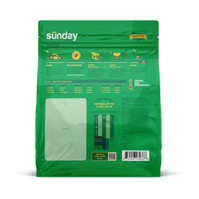 Sunday Northwest Seed + Feed easy application saves time in lawn care routines.