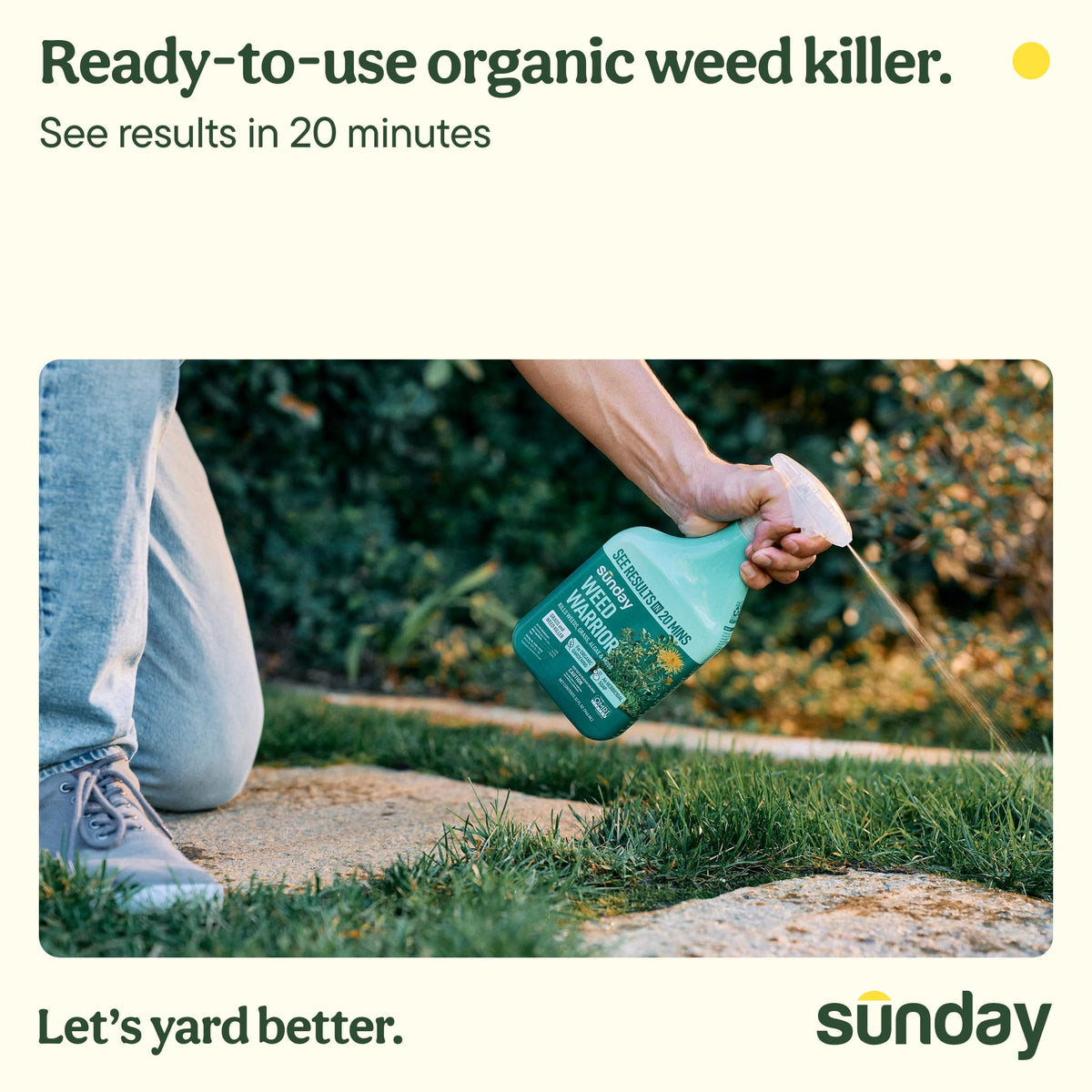 Sunday Weed Warrior being sprayed to target weeds with precision