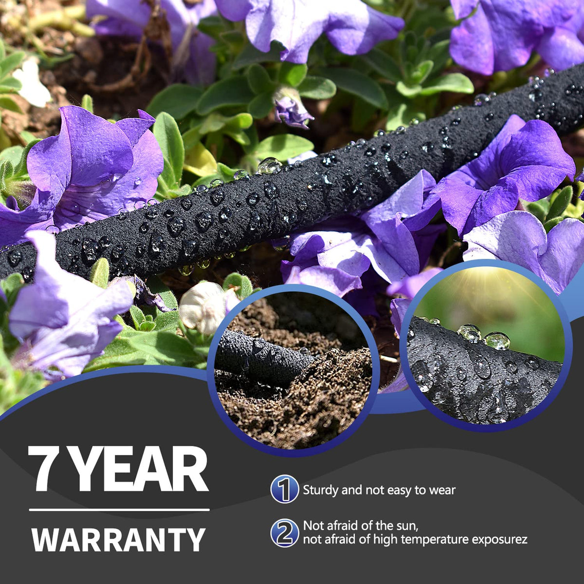 Suneed hose kit with fittings for simple installation and customization