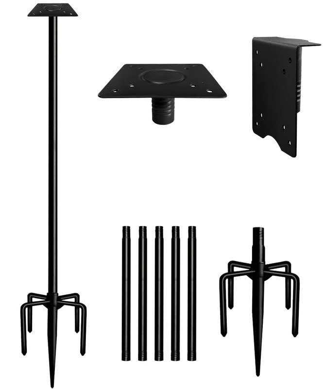 Sungaryard 90inch heavy-duty pole base for stable outdoor mounting.