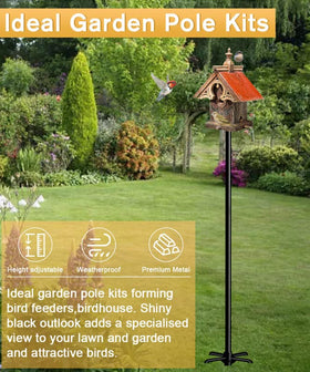 Sungaryard 90inch multi-use pole suited for feeders, houses, and accessories.
