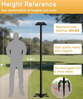 Sungaryard 90inch pole with adjustable platforms for versatile feeder setups.