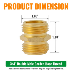 SUNGATOR 3/4 GHT brass adapter offers durable, corrosion-resistant connections