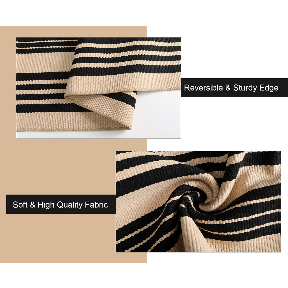 Sungea foldable front porch rug suitable for compact storage.