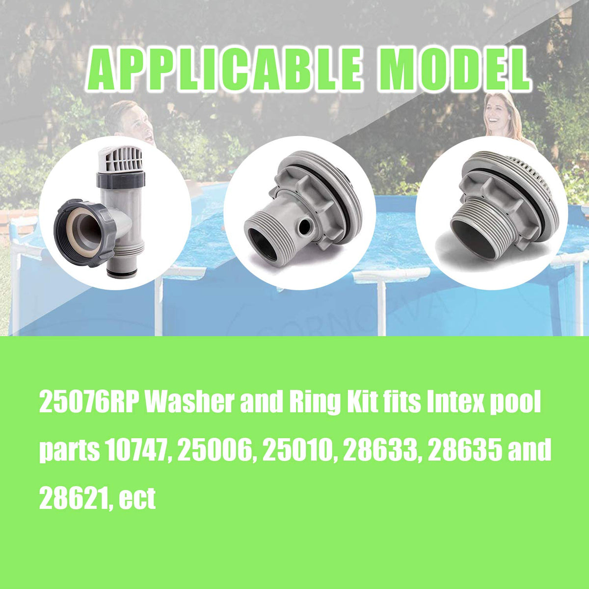 SUNGIFT 25076RP o-ring kit closeup shows durable silicone seals for reliability