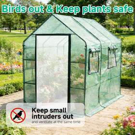 SUNGIFT 20-shelf layout organizes seedlings and pots efficiently.