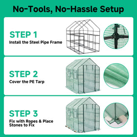 SUNGIFT portable setup with tool-free assembly for fast relocation.