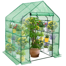 SUNGIFT Walk-in Greenhouse sturdy frame for outdoor durability
