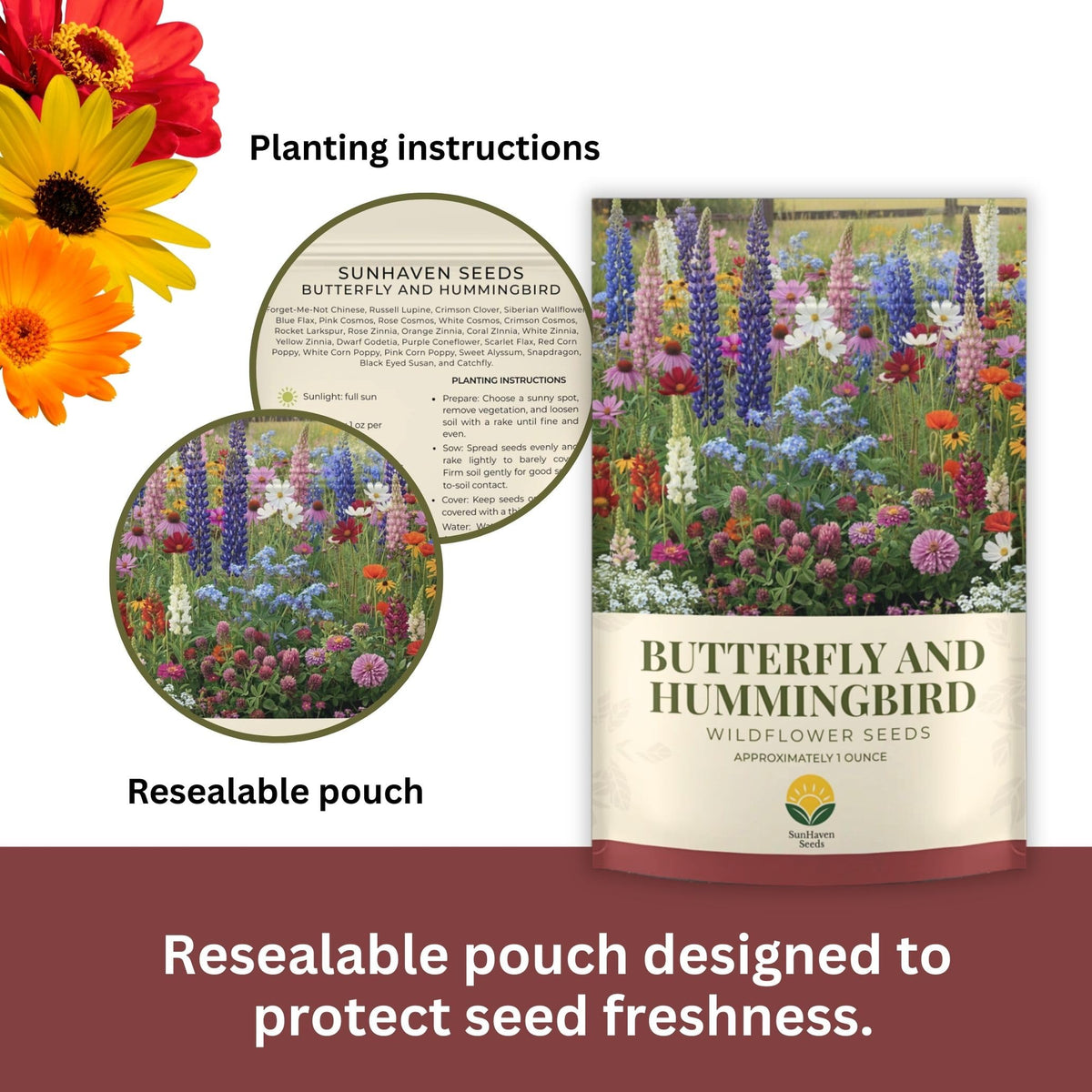 SunHaven Seeds open-pollinated, non-GMO seeds provide reliable garden performance.