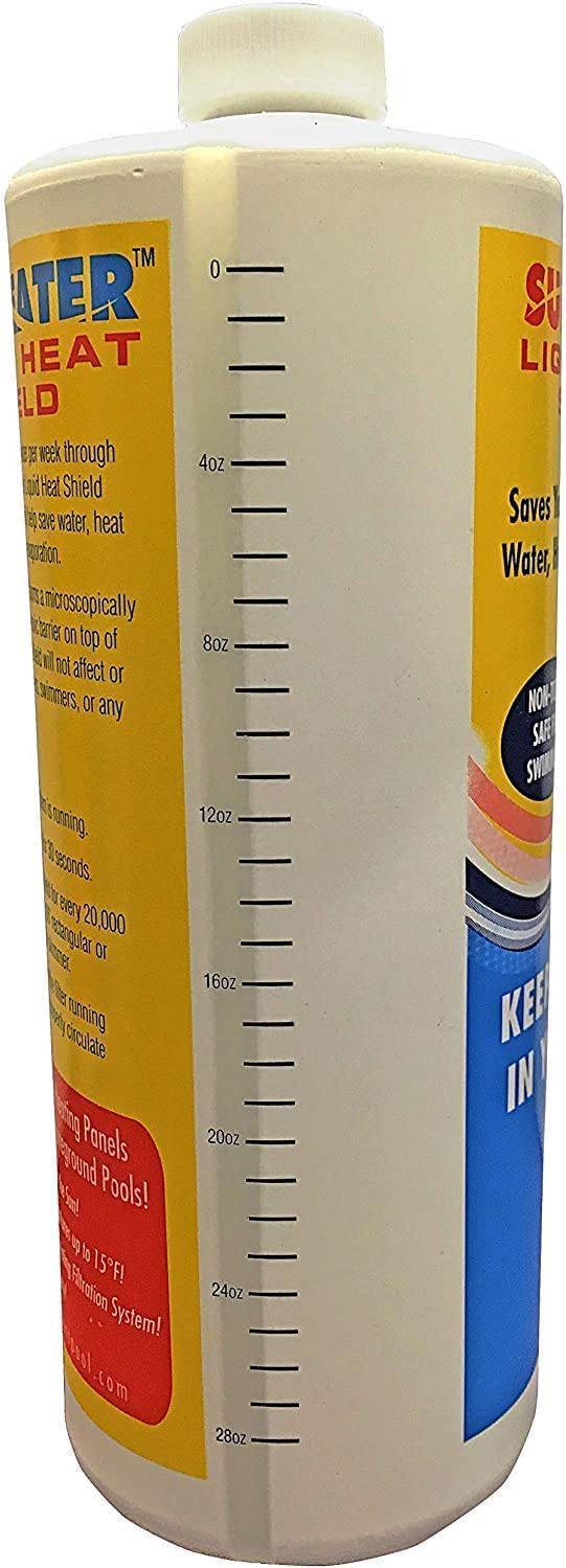SunHeater Liquid Heat Shield swimmer-safe formulation protects water quality