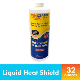 SunHeater Liquid Heat Shield water surface barrier reduces evaporation on top