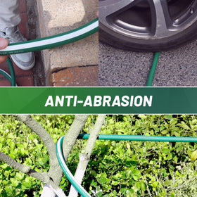 Sunifier heavy-duty garden hose 100ft all-weather resilience in heat and cold