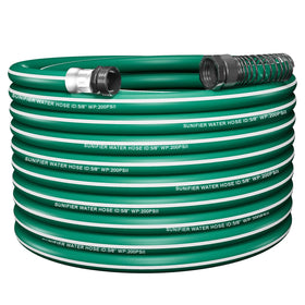 Sunifier heavy-duty garden hose 100ft flexible design for easy garden watering