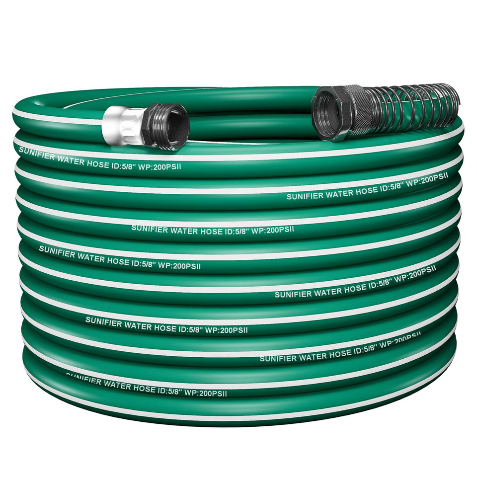 Sunifier heavy-duty garden hose 100ft flexible design for easy garden watering