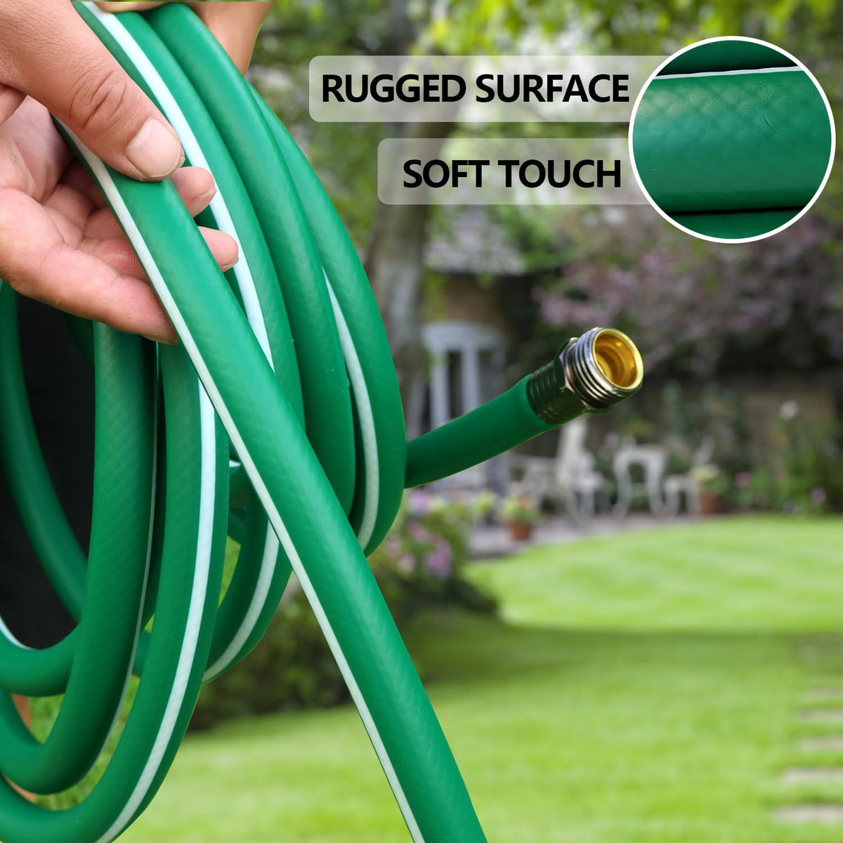 Sunifier heavy-duty hose extension enabling reach to distant areas with steady flow.