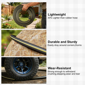 Sunifier Hybrid Rubber Hose 50ft, all-weather flexible, stays pliable in heat and cold.