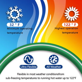 Sunifier kink-resistant hose resists wear for reliable outdoor use.