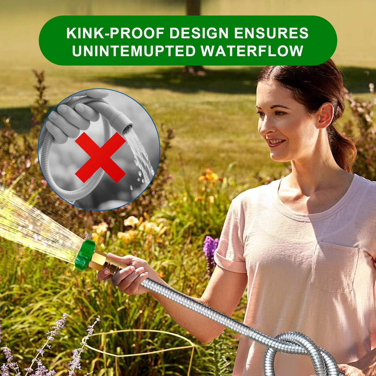 Sunifier compact hose for easy roll-up and storage.
