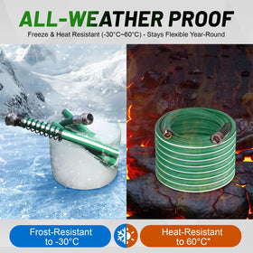 Sunifier pet shower hose outdoors for pets' baths.
