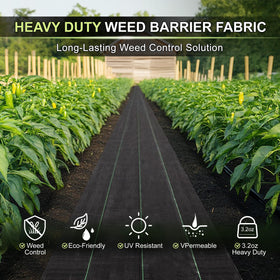 Sunifier weed barrier helps soil air and moisture reach roots.