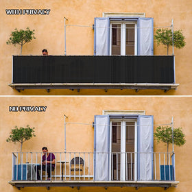 SUNLAX privacy fence screen ideal for balcony, patio, or deck shielding.