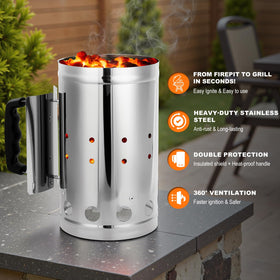 SUNLIFER on-grill view demonstrates stable balance on a grill grate