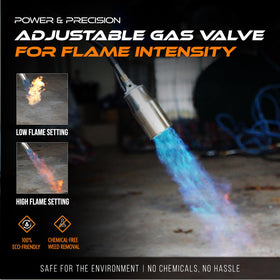 Sunlight Charcoal Propane Torch Weed Burner versatile for roofing, grilling, and ice melting tasks