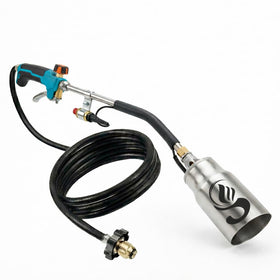 Sunlight Charcoal propane torch weed burner with extended reach for efficient weed control.