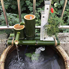 Sunlitec solar-powered fountain requires no electrical outlet for easy setup.