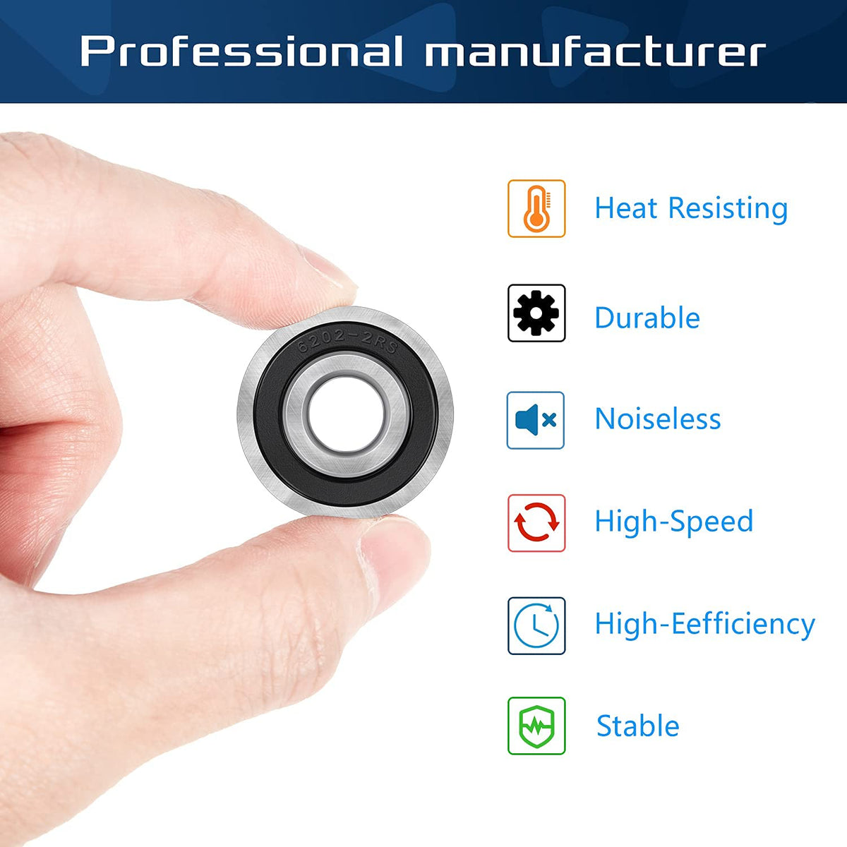 Sunluway 10-pack bearings ready for lawn and cart replacements.