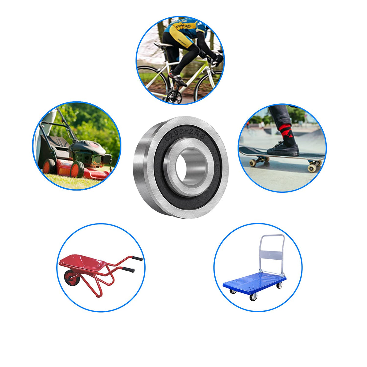 Sunluway pre-lubricated bearing reduces maintenance and installation effort.