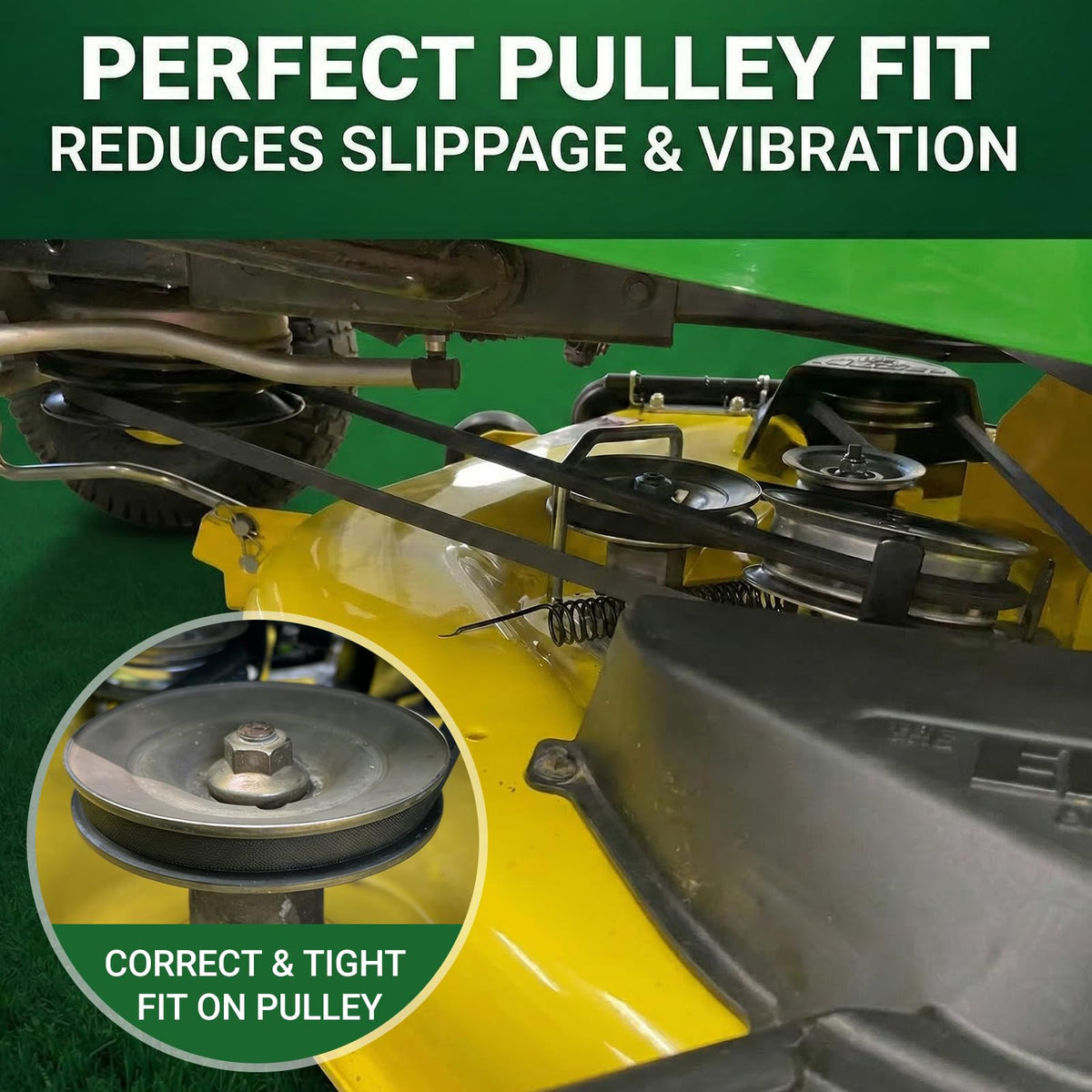 Sunluway covered deck belt GX21833 as a dependable replacement.