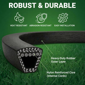 Sunluway easy-install deck belt speeds up maintenance tasks.