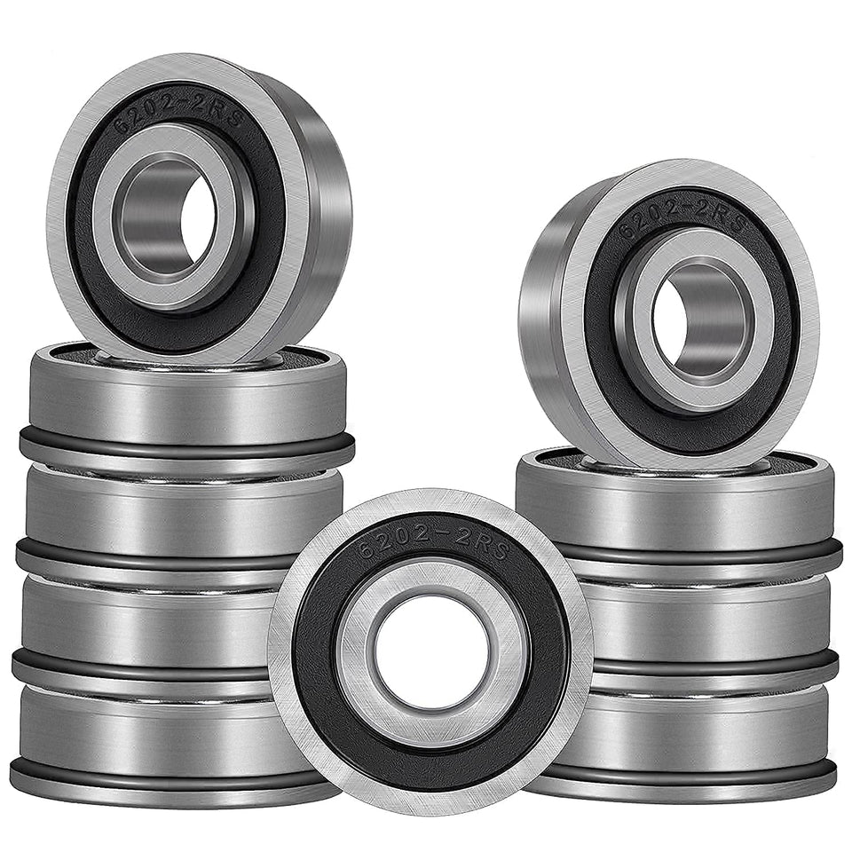 Sunluway flanged bearing close-up shows smooth steel and shielded dust resistance.