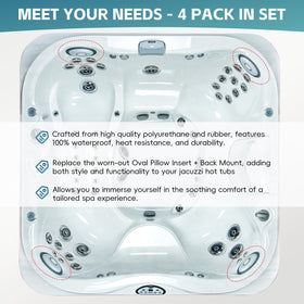 Sunluway neck support pillow helps tailor a relaxing spa experience.