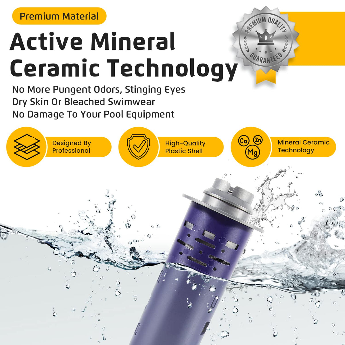 Sunluway cartridge maintains pool clarity with existing filtration