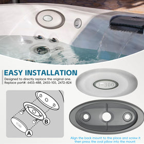 Sunluway spa pillow foam is waterproof and heat resistant for lasting comfort.