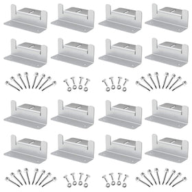 SUNMAK Z brackets 16-unit kit for off-grid solar mounting, secure panel support