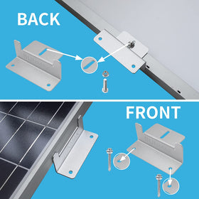 SUNMAK Z brackets marine kit in aluminum for lightweight mounting.