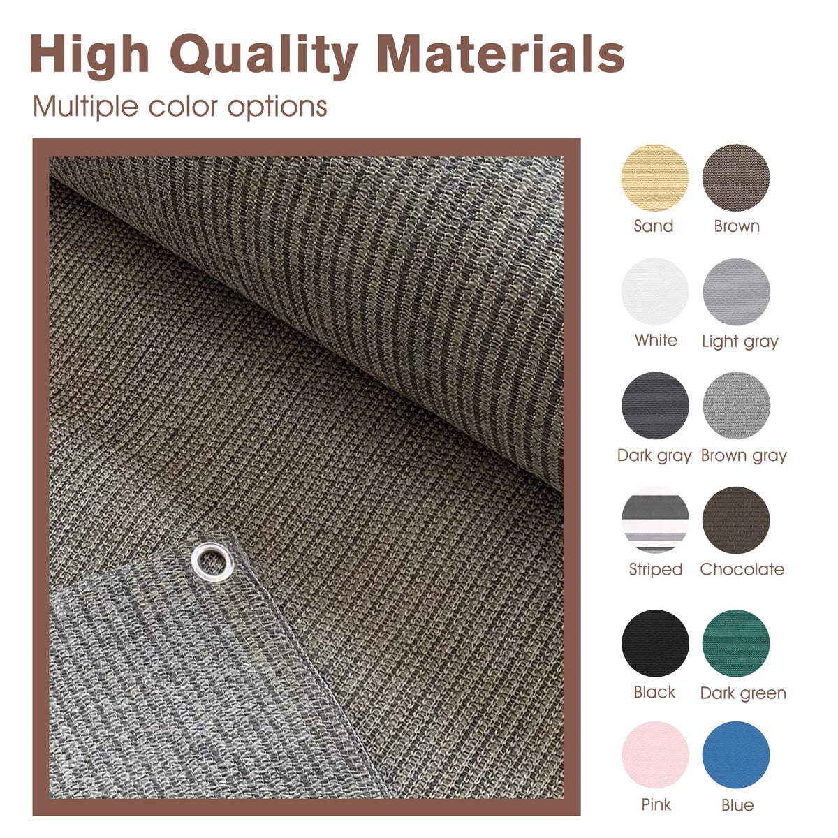 Ideal for apartment balconies and patios, reducing visibility and dust while keeping light passing.