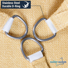 Sunny Guard included rope pack supports durable mounting in varied locations.
