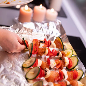 Sunnyam skewers for camping and outdoor barbecues.