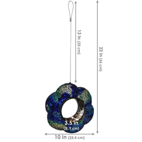 Sunnydaze Decor 3.5-inch opening facilitates easy seed access for birds.