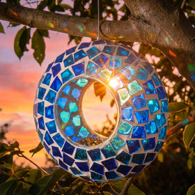 Sunnydaze Decor reflective mosaic boosts bird visibility outdoors