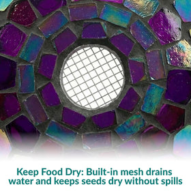 Sunnydaze Decor iridescent mosaic design adds color to your garden.