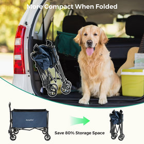 SunnyFeel collapsible-wagon-outdoor-use demonstrates versatility for trips and markets.