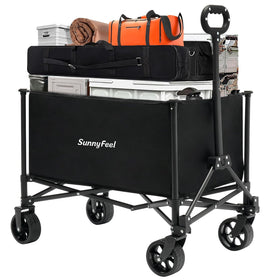 SUNNYFEEL collapsible wagon wheels enable smooth mobility on any surface