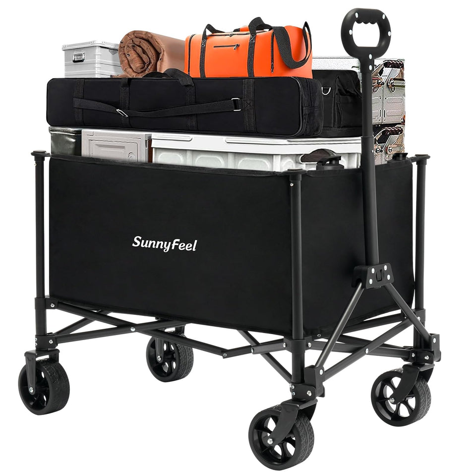 SUNNYFEEL collapsible wagon wheels enable smooth mobility on any surface