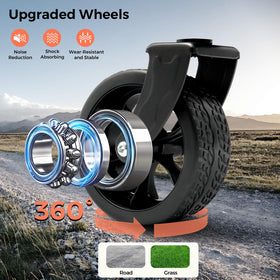 SunnyFeel heavy-duty wagon with durable 600D fabric for sturdy hauling